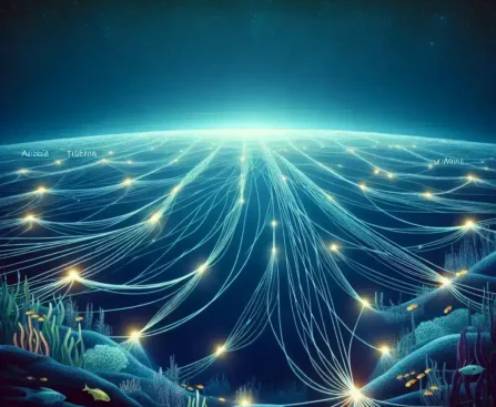 "ソフトバンクが運用開始した1万kmの光海底ケーブルの映像 - 最新の通信インフラ技術を示す"